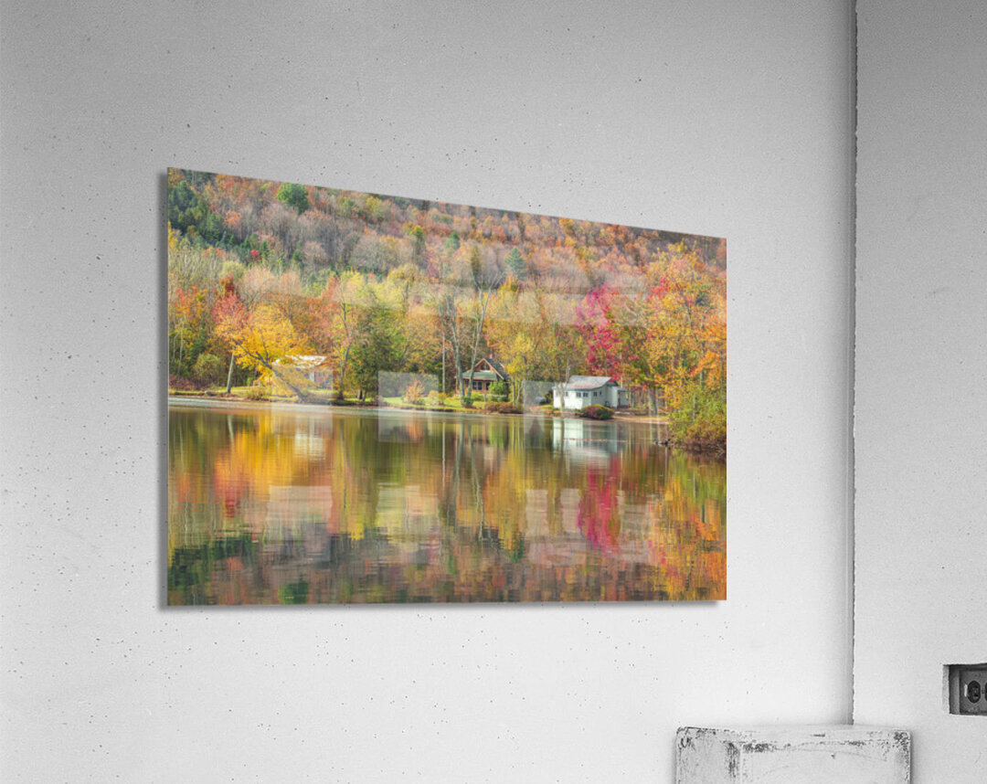 Vermont Cottage Reflection Acrylic Print