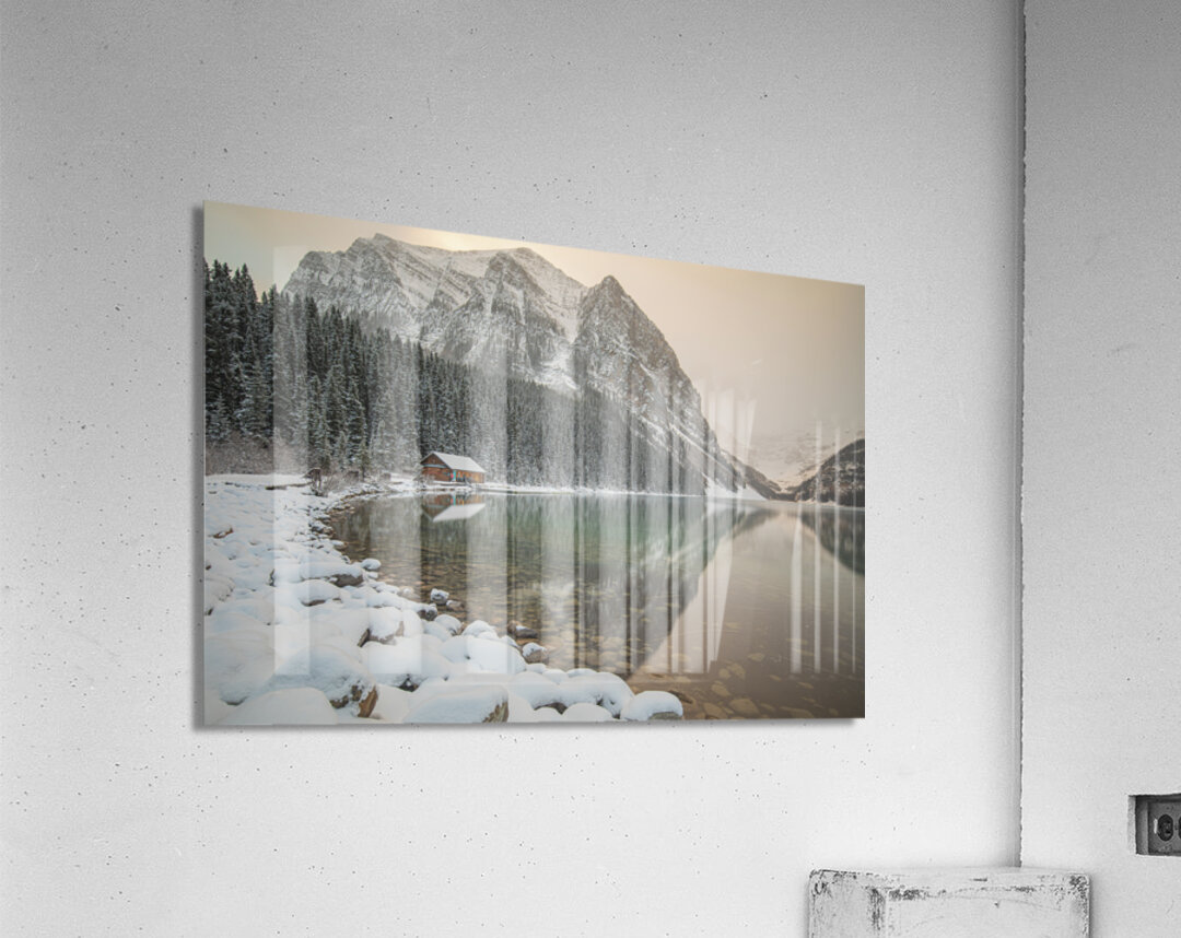 Lake Louise Winter Reflections Acrylic Print