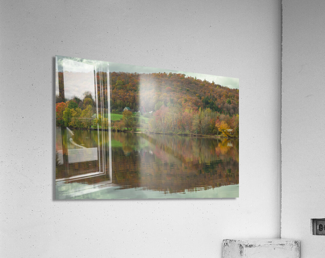 Pensioner Fall Reflections Acrylic Print