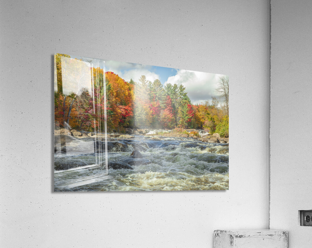 Autumn Mesmerizing Rapids Acrylic Print
