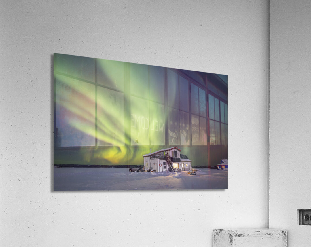 House Boat Aurora Explosion Acrylic Print