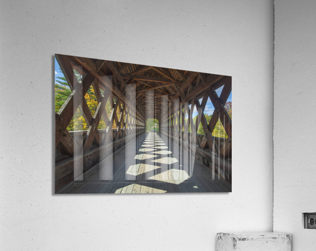 Within the Henniker Covered Bridge Acrylic Print