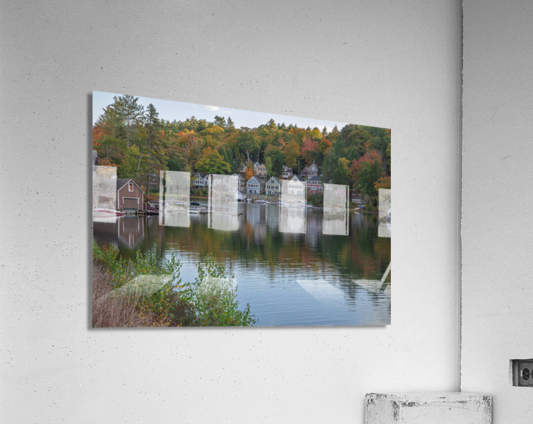 Alton Bay House Reflections Acrylic Print