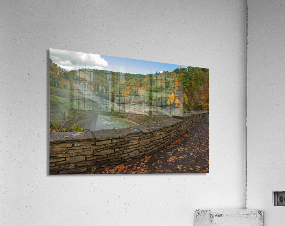 Autumn Gorge Overlook Acrylic Print