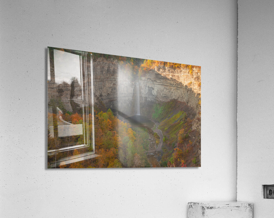 Taughannock Falls Autumn Overlook Acrylic Print