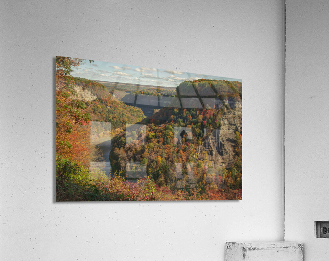 Archery Field Overlook in Autumn Acrylic Print