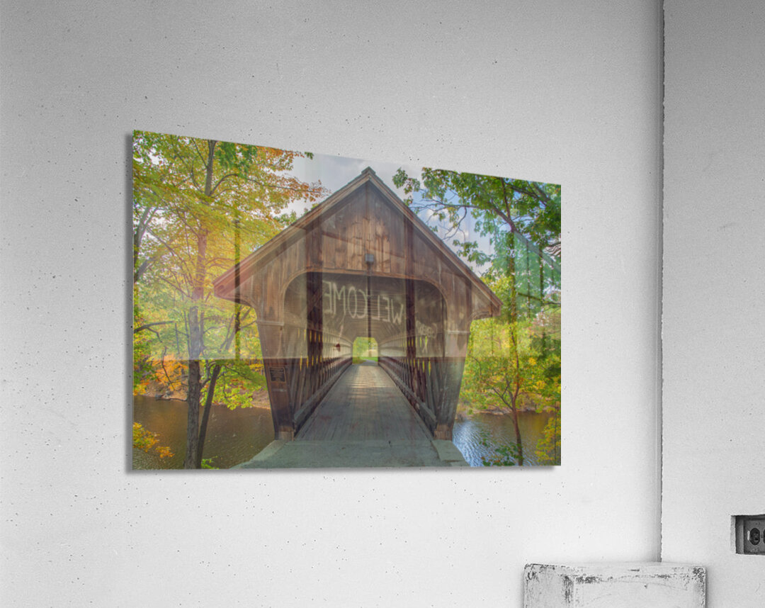 Henniker Covered Bridge Acrylic Print