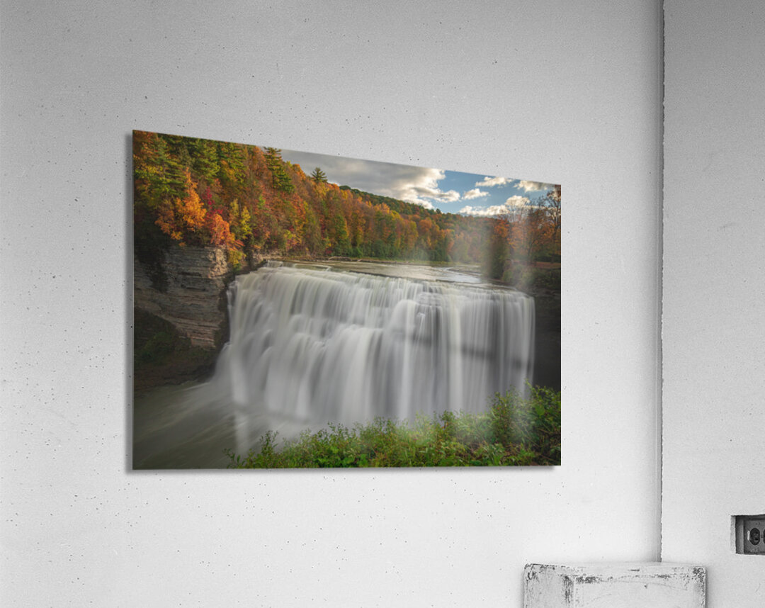 Middle falls Autumn Magic Acrylic Print