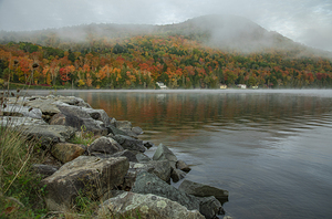 Harvey s Lake Autumn Fog Clearing
