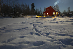 House boat Winter Sparkle