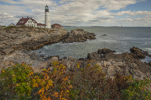 Portland Head light in Autumn