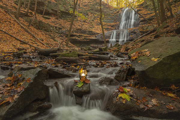 Autumn at Sherman Falls by Daniel Pekar Photography