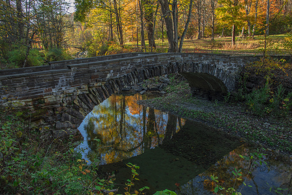 Old Stone Bridge Reflections by Daniel Pekar Photography