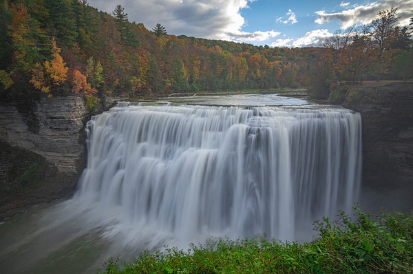 Autumn Wonderland at Middle Falls by Daniel Pekar Photography