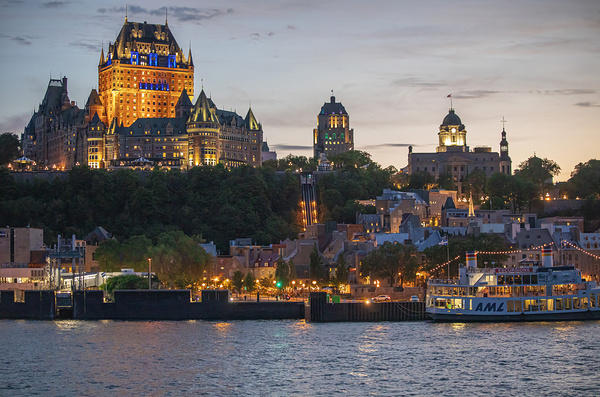 Magical Sunset glow of Quebec City by Daniel Pekar Photography