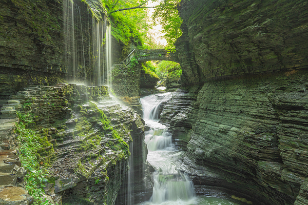 Rainbow Falls Summer Glow by Daniel Pekar Photography