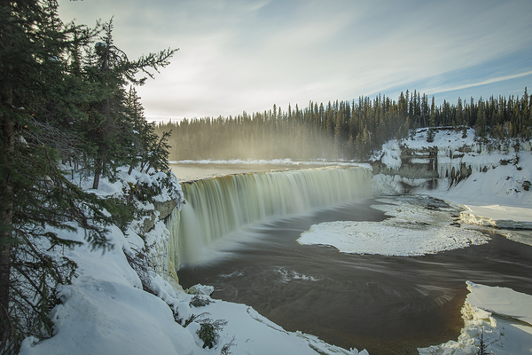 Lady Evelyn falls Winter Thaw Print