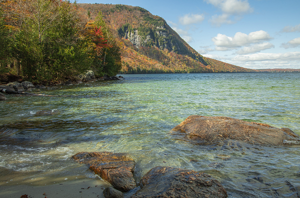 Lake Willoughby Autumn Crystal Waters Print