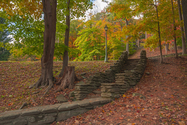 Letchworth Old Stone Walkway by Daniel Pekar Photography