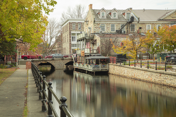Perth Canal Autumn Reflections Print