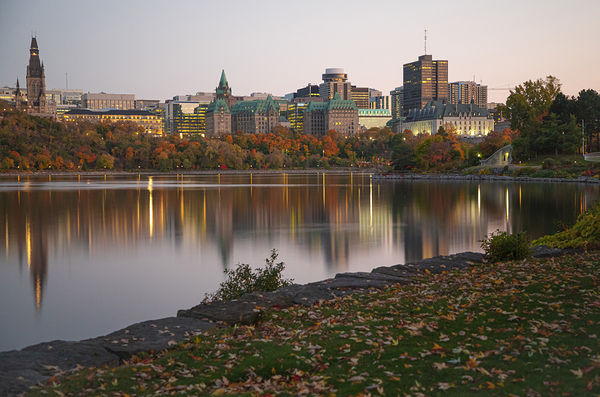 Ottawa   Gatineau Autumn Reflections Print