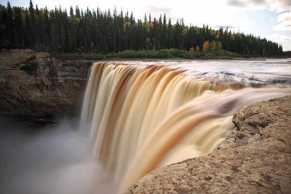 Next to Alexandra Falls -  Autumn by Daniel Pekar Photography