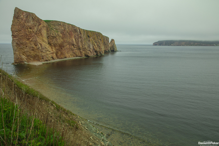 Foggy Seascape of Perce Rock  Print