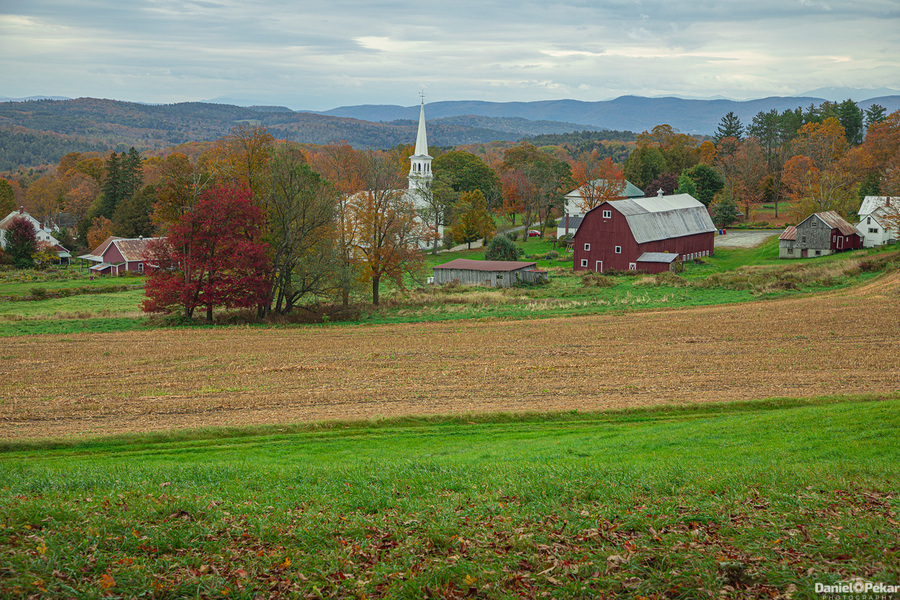 Peachham Autumn Farm  Print