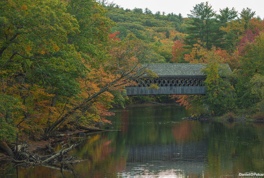 Henniker Covered Bridge Reflections  Print