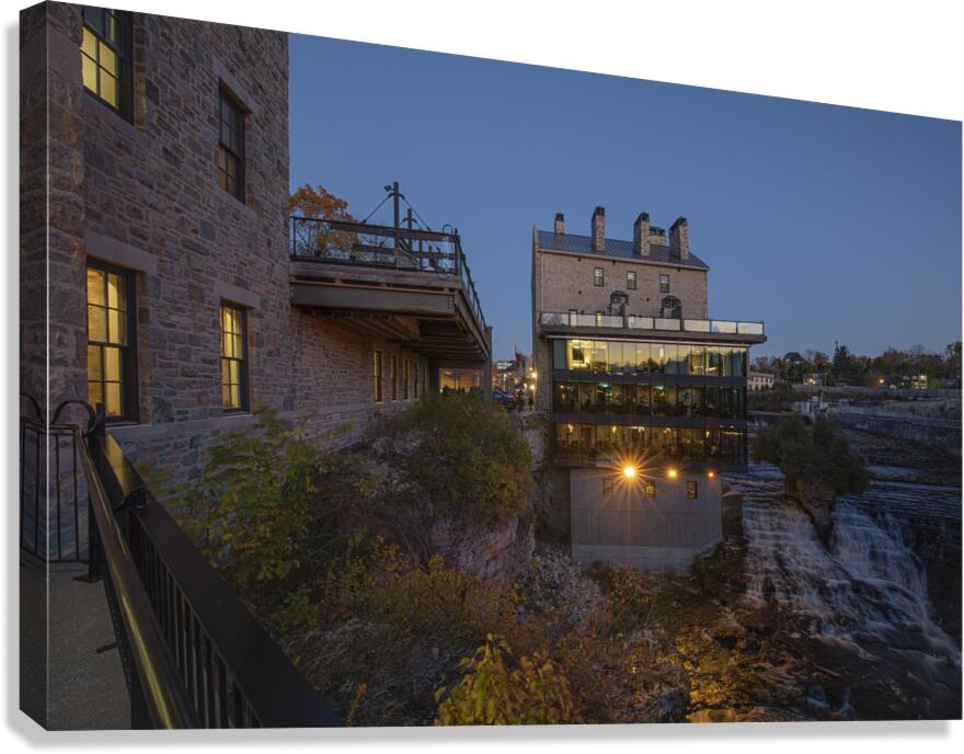 Elora Mill Evening glow Canvas Print