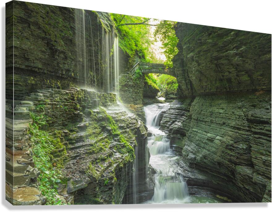 Rainbow Falls Summer Glow Canvas Print