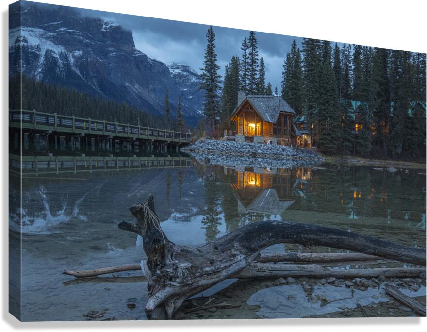 Emerald Lake Cilantro reflections Canvas Print