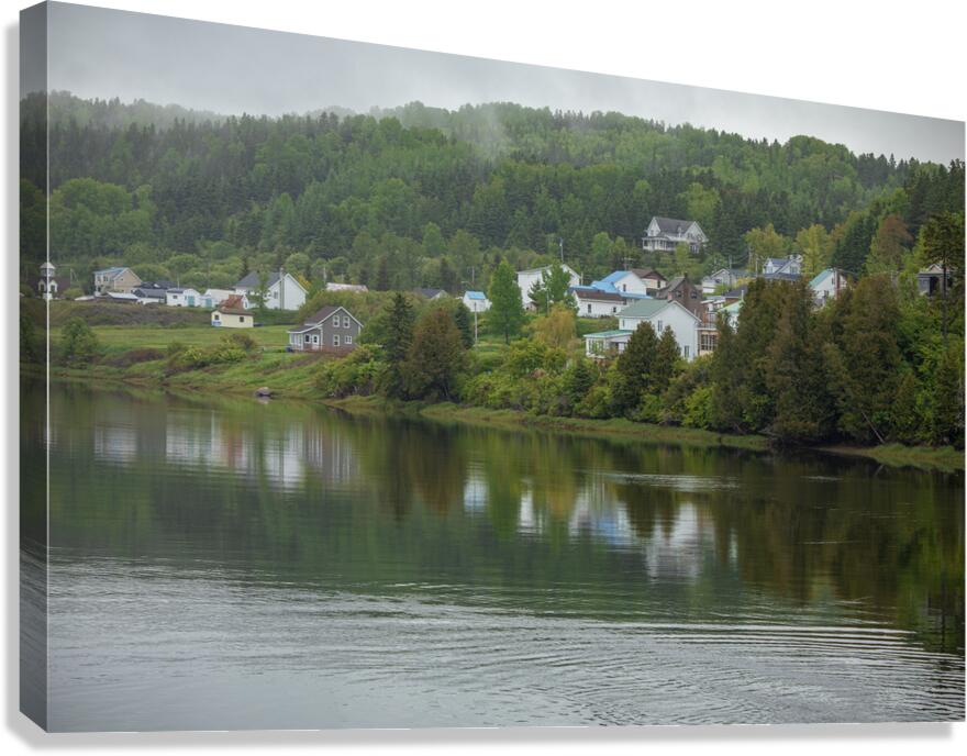 Foggy Spring Morning refections Canvas Print