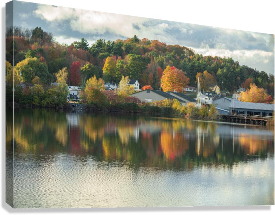 Newport Autumn Reflections Canvas Print