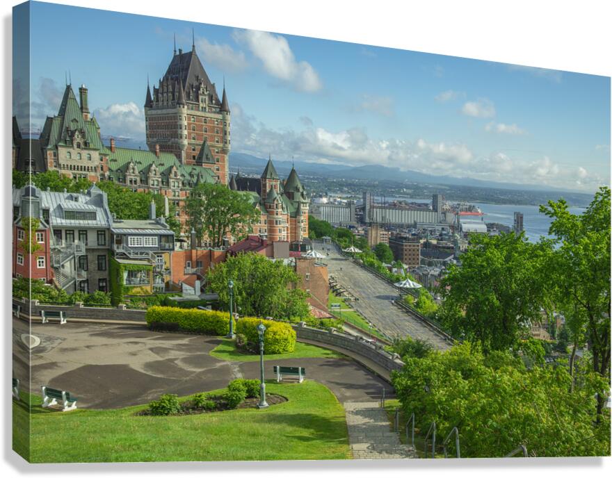 Quebec City Frontenac Lookout Canvas Print