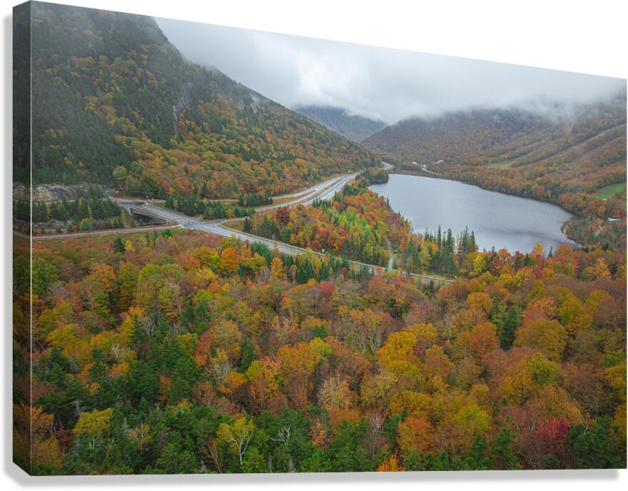 Artist s Bluff Autumn lookout Canvas Print