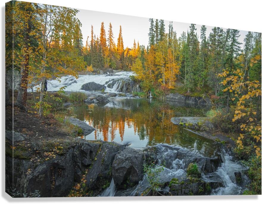Autumn Beauty of Rampart Falls Canvas Print