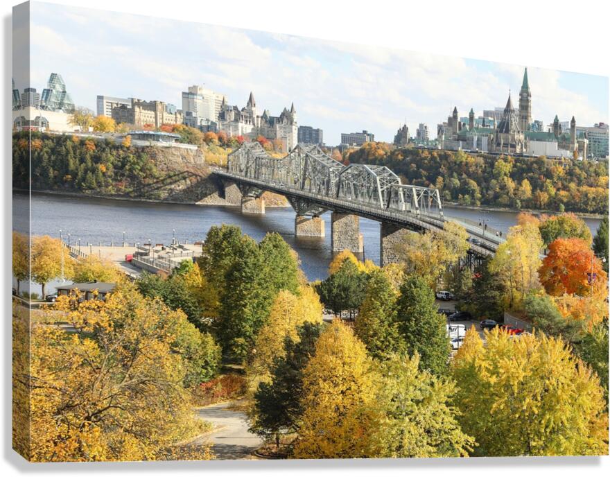 Autumn lookout of Ottawa   Gatineau Canvas Print