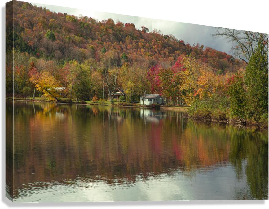 Classic Autumn Pond Beauty Canvas Print
