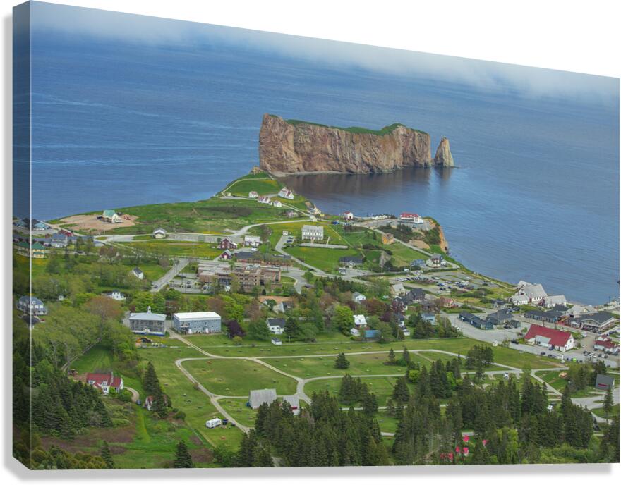 Scenic Overlook of Perce  1 Canvas Print