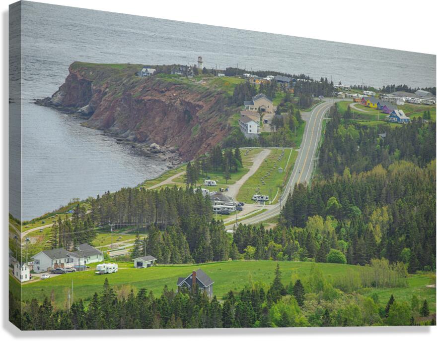 Scenic Overlook of Perce  2 Canvas Print