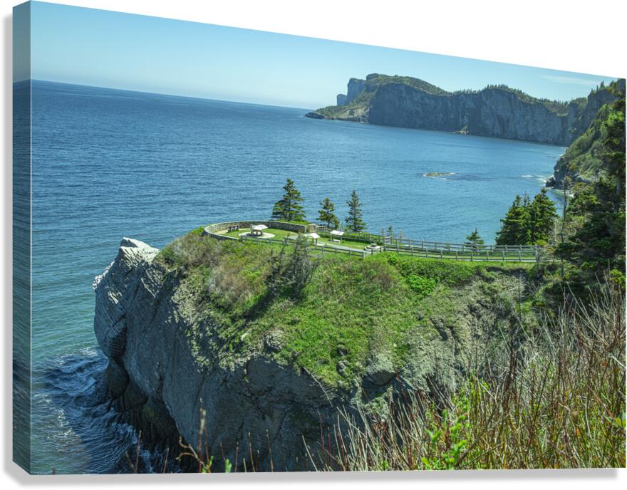 Seascape overlook of Forillion Canvas Print
