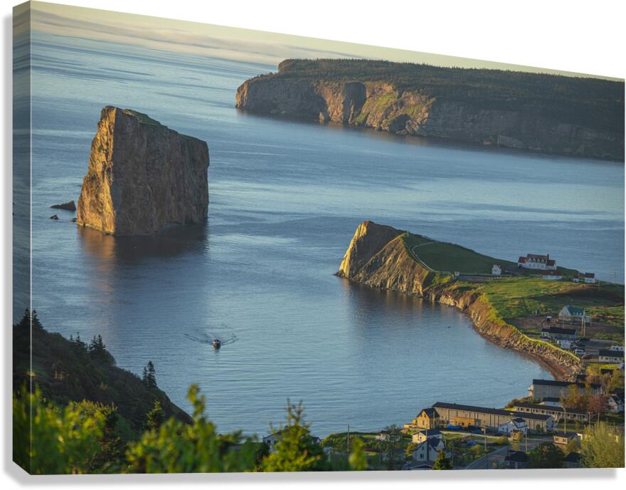 Sunrise overlook of Perce Rock Canvas Print