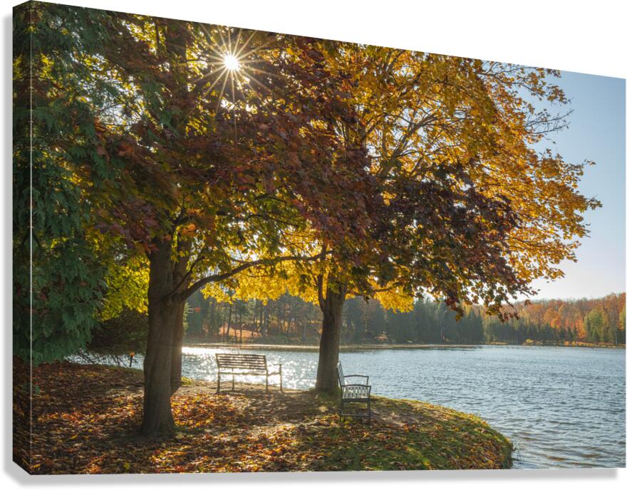 Eugenia Lake sunburst Canvas Print