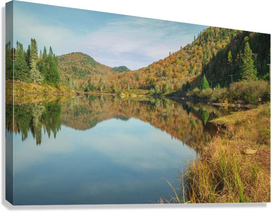 Jacques Cartier Fall reflections Canvas Print