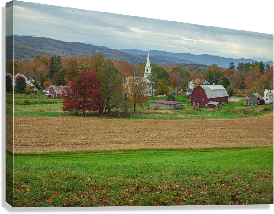 Peachham Autumn Farm Canvas Print