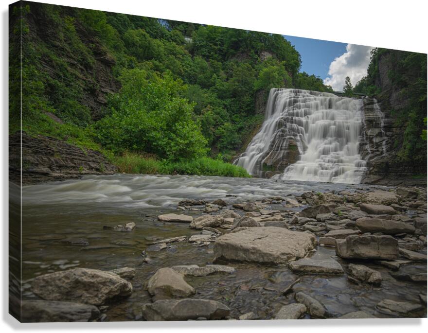 Summer at Ithaca Falls Canvas Print