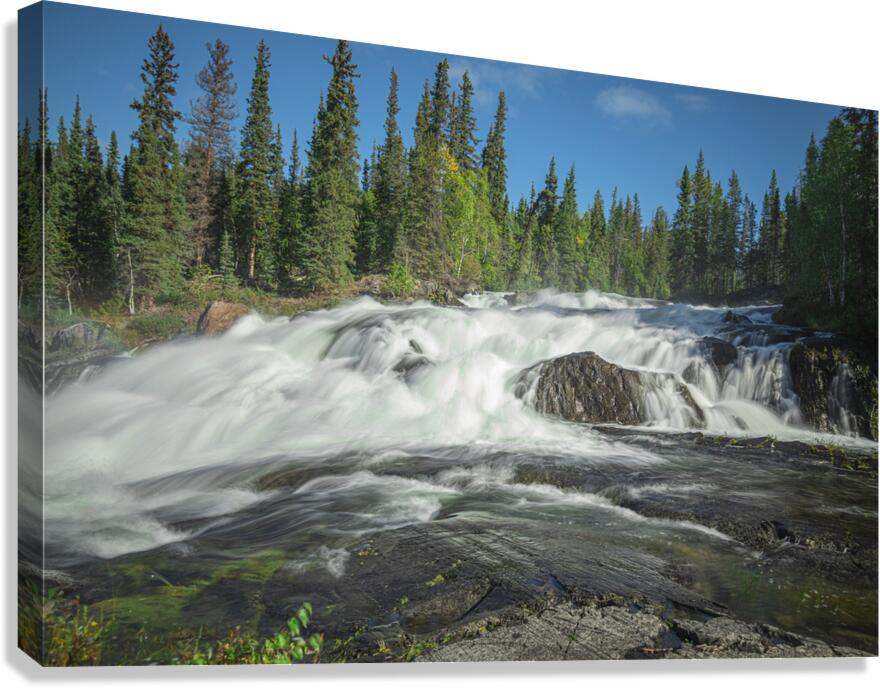 Summer Rampart Falls Majesty Canvas Print