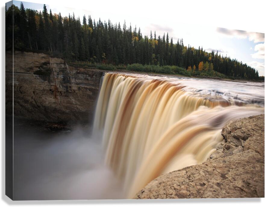 Next to Alexandra Falls -  Autumn Canvas Print