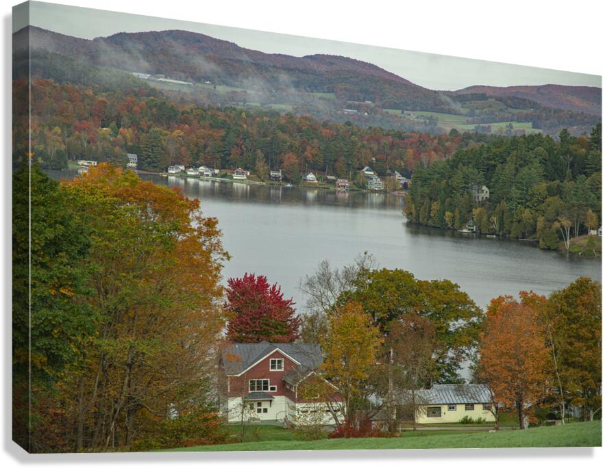 Autumn Overlook of Harvey s Lake Canvas Print